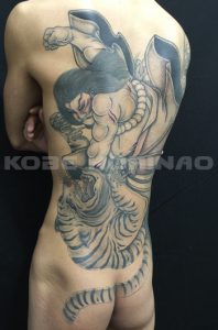 武松虎退治の刺青、和彫り(Japanese Tattoo)画像