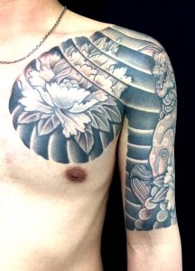 唐獅子牡丹の刺青、和彫り(Japanese Tattoo)画像
