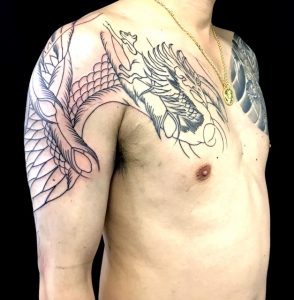 鳳凰の刺青、和彫り(Japanese Tattoo)画像
