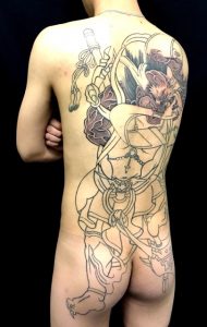 第六天魔王 天魔波旬の刺青、和彫り(Japanese Tattoo)画像