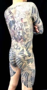 張順水門破りの刺青、和彫り(Japanese Tattoo)画像