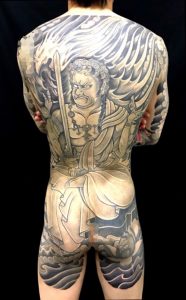 不動明王の刺青、和彫り(Japanese Tattoo)画像
