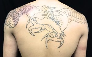 龍の刺青、和彫り(Japanese Tattoo)画像
