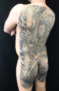 不動龍の刺青、和彫り(Japanese Tattoo)の画像