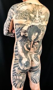 張順水門破りの刺青、和彫り(Japanese Tattoo)画像