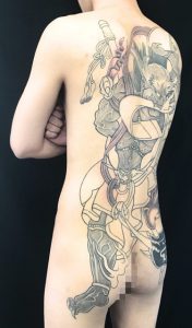 第六天魔王 天魔波旬の刺青、和彫り(Japanese Tattoo)画像