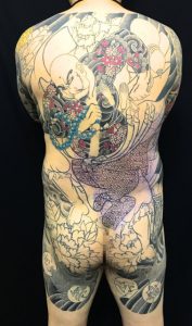 花和尚魯智深と牡丹の刺青、和彫り(Japanese Tattoo)の画像です。