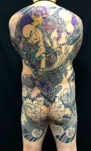 花和尚魯智深と牡丹の刺青、和彫り(Japanese Tattoo)の画像です。