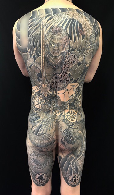 不動龍の刺青、和彫り(Japanese Tattoo)の画像です。