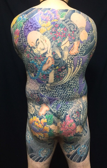 花和尚魯智深・牡丹の刺青、和彫り(Japanese Tattoo)の画像です。
