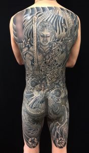 不動明王・昇龍の刺青、和彫り(Japanese Tattoo)の画像