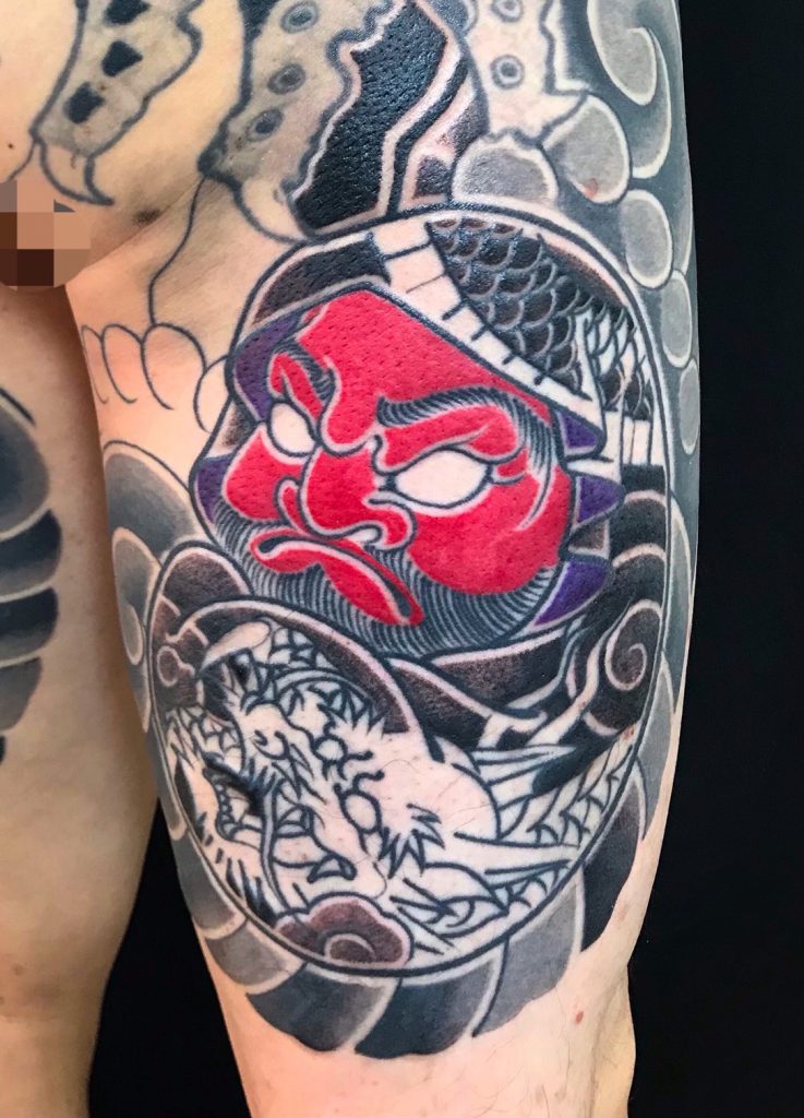 達磨の刺青、和彫り(Japanese Tattoo・タトゥー)の画像
