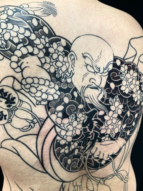 花和尚魯智深の刺青、和彫り(Japanese Tattoo・タトゥー)の画像