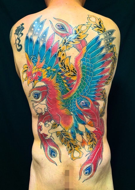 鳳凰の刺青、和彫り(Japanese Tattoo・タトゥー)の画像