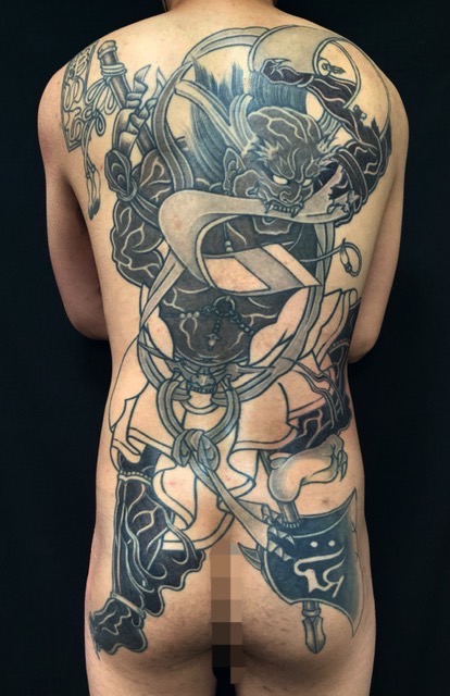 第六天魔王波旬の刺青、和彫り(Japanese Tattoo・タトゥー)の画像