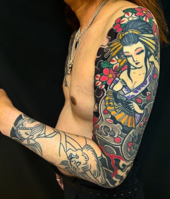 花魁・桜花・夜叉の刺青、和彫り(Japanese Tattoo・タトゥー)の画像