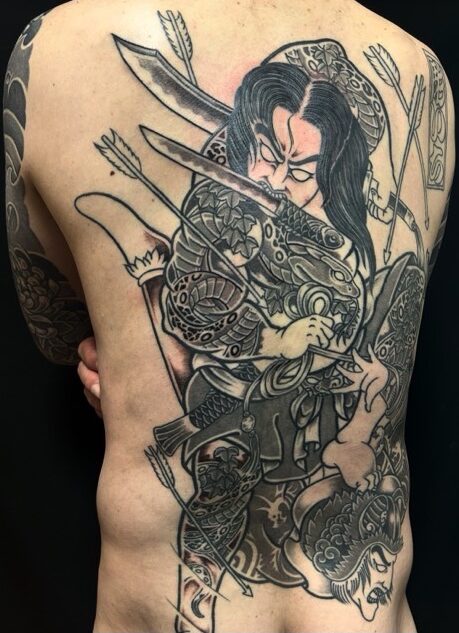 浪裡白跳 張順・水滸伝の刺青、和彫り(Japanese Tattoo・タトゥー)の画像