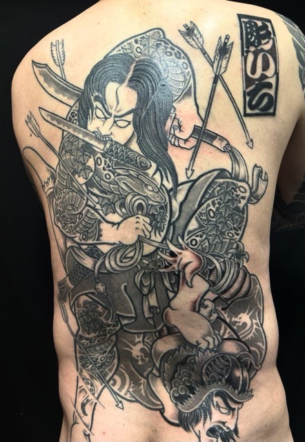 浪裡白跳 張順・水滸伝の刺青、和彫り(Japanese Tattoo・タトゥー)の画像