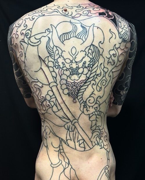 第六天魔王波旬の刺青、和彫り(Japanese Tattoo・タトゥー)の画像