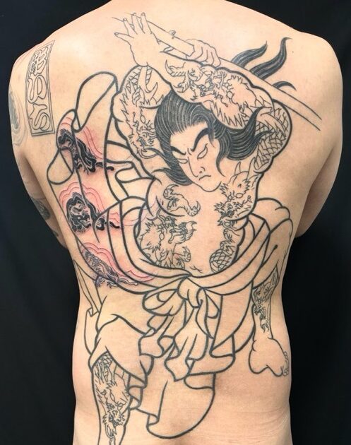 九紋龍史進・水滸伝の刺青、和彫り(Japanese Tattoo・タトゥー)の画像