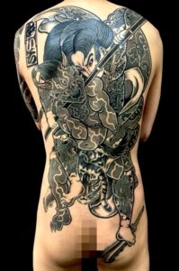 九紋龍史進(水滸伝)・鬼退治の刺青、和彫り(Japanese Tattoo・タトゥー)の画像