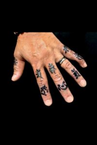 梵字のワンポイントTattoo(タトゥー)の画像