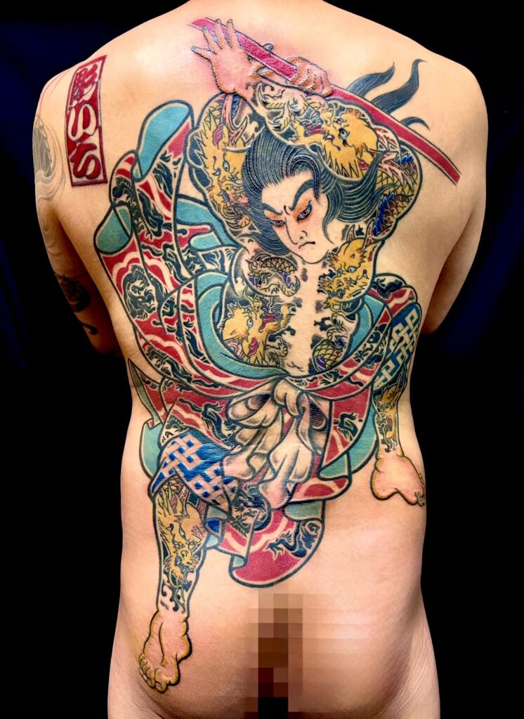 九紋龍史進・水滸伝の刺青、和彫り(Japanese Tattoo・タトゥー)の画像