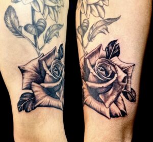 薔薇のタトゥー・刺青・和彫画像