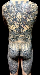 千手観世音菩薩・仁王・梵字のタトゥー・刺青・和彫画像