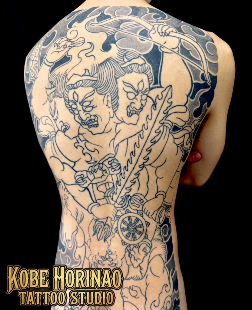 金剛夜叉明王のタトゥー・刺青・和彫画像