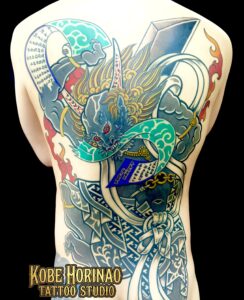 第六天魔王波旬・フルリメイクのタトゥー・刺青・和彫画像
