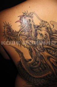 昇龍、龍が如くの刺青、和彫り(Japanese Tattoo)画像