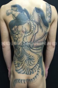 武松虎退治の刺青、和彫り(Japanese Tattoo)画像