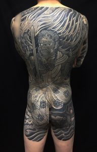 不動明王・迦楼羅炎の刺青、和彫り(Japanese Tattoo)の画像です。