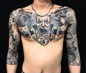 トゥーフェイス・十二支梵字の刺青、和彫り(Japanese Tattoo)の画像