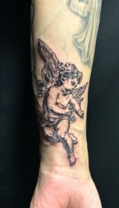 天使のワンポイントTattoo(タトゥー)の画像